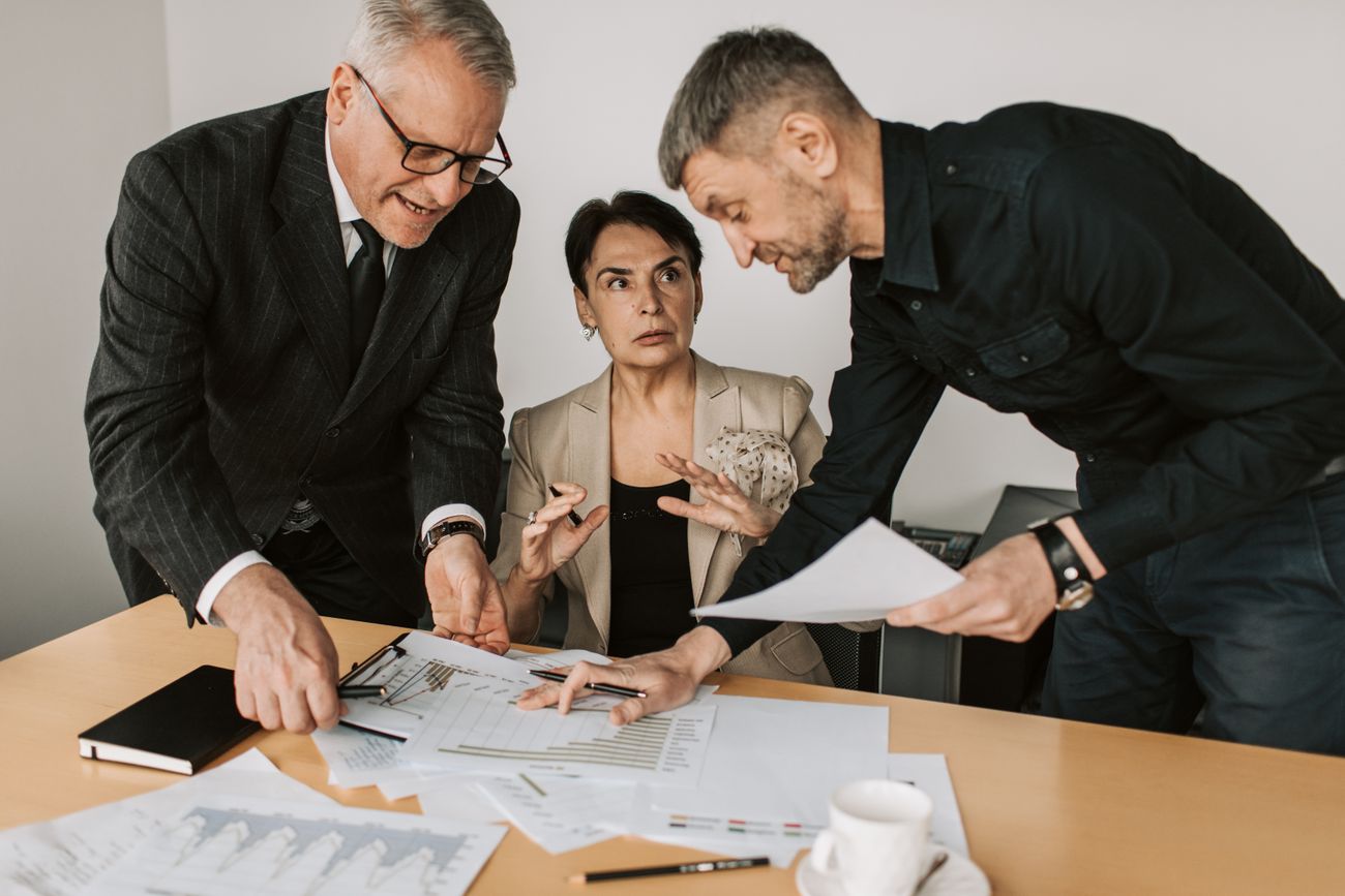 Operators working through a plan in a session